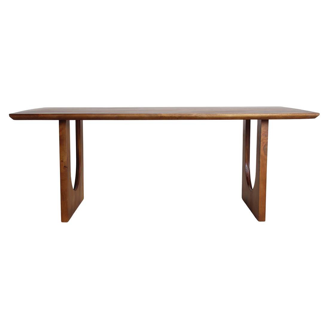 Raw Materials Eettafel Bullnose Chamfered Arch 180cm mangohout - KwaliteitWonen.nl