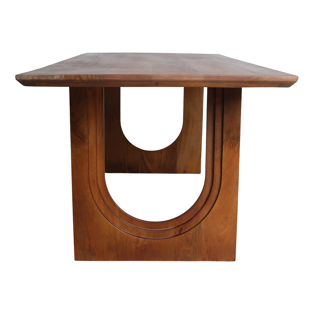 Raw Materials Eettafel Bullnose Chamfered Arch 180cm mangohout - KwaliteitWonen.nl