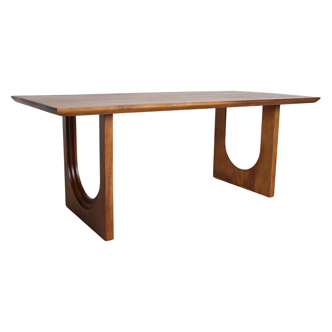 Raw Materials Eettafel Bullnose Chamfered Arch 200cm mangohout - KwaliteitWonen.nl