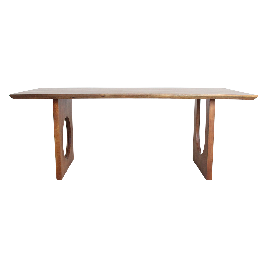 Raw Materials Eettafel Bullnose Chamfered Mix 200cm mangohout - KwaliteitWonen.nl