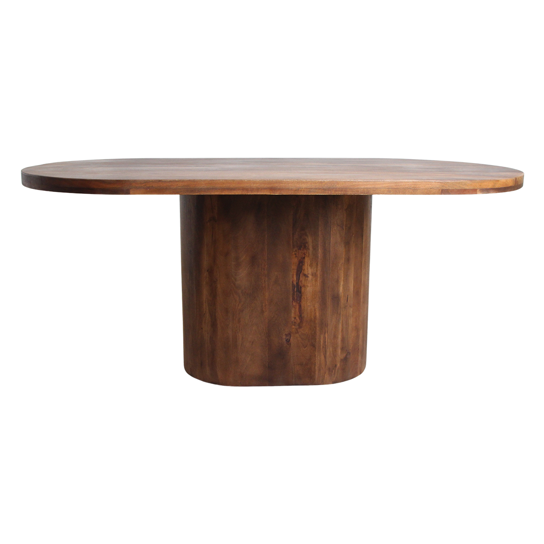 Raw Materials Eettafel Bullose Oblong Ovaal 240x110cm Mangohout - KwaliteitWonen.nl