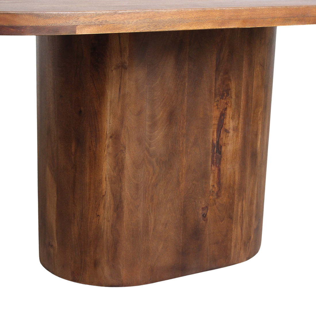 Raw Materials Eettafel Bullose Oblong Ovaal 240x110cm Mangohout - KwaliteitWonen.nl