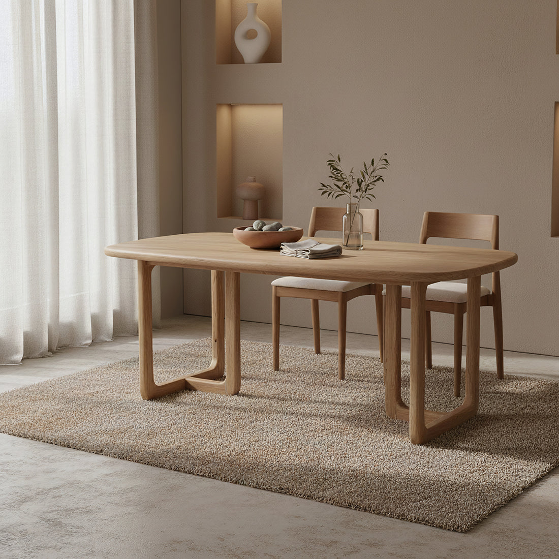 Raw Materials Eettafel Invierno 240x100cm Teakhout - KwaliteitWonen.nl