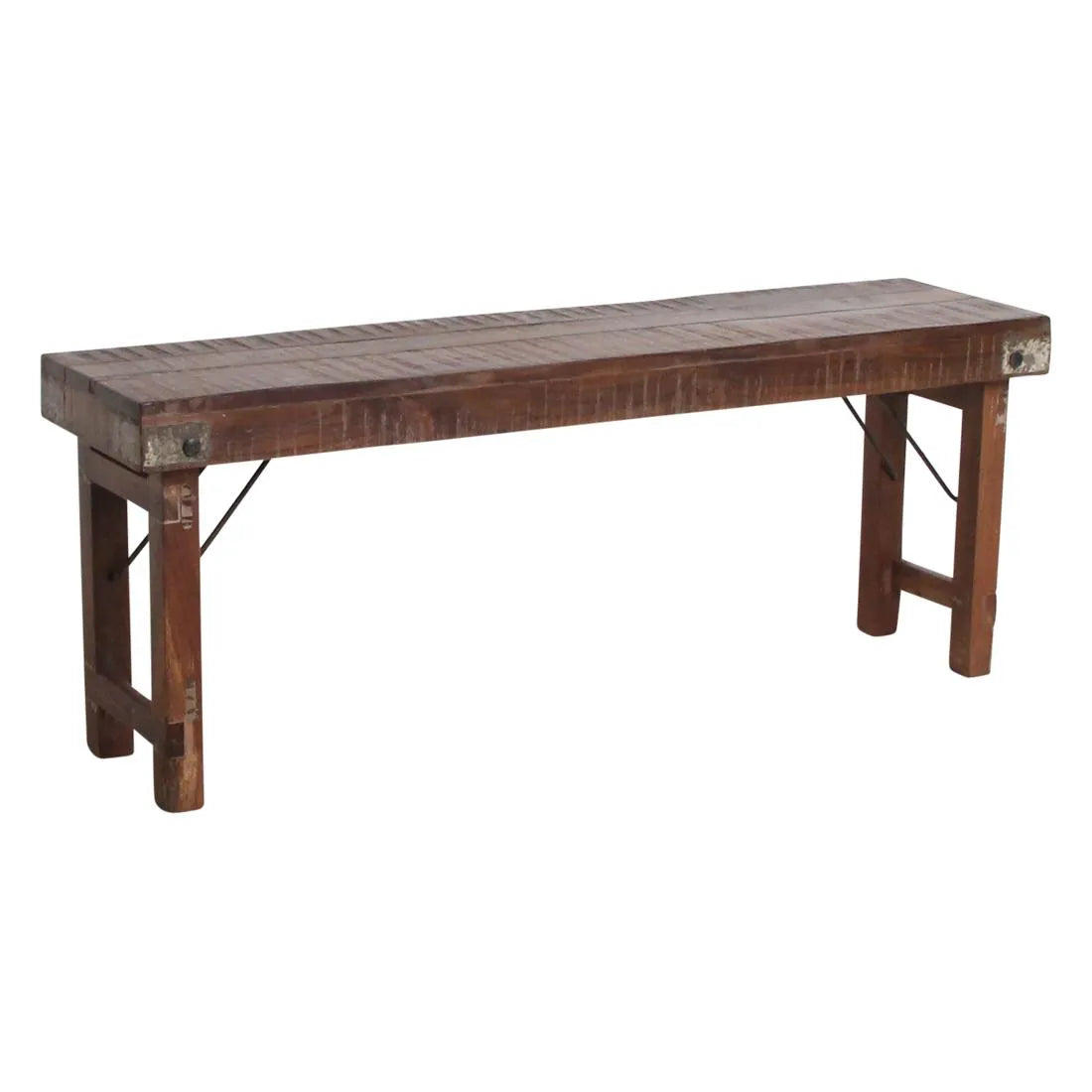 Raw Materials Inklapbare Eetkamerbank - Fsc-Gerecycled Hout - 120 Cm - KwaliteitWonen.nl