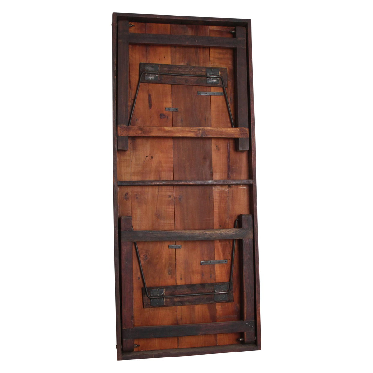 Raw Materials Inklapbare Vintage Eettafel Xl - Gerecycled Hout - 190x80cm - KwaliteitWonen.nl