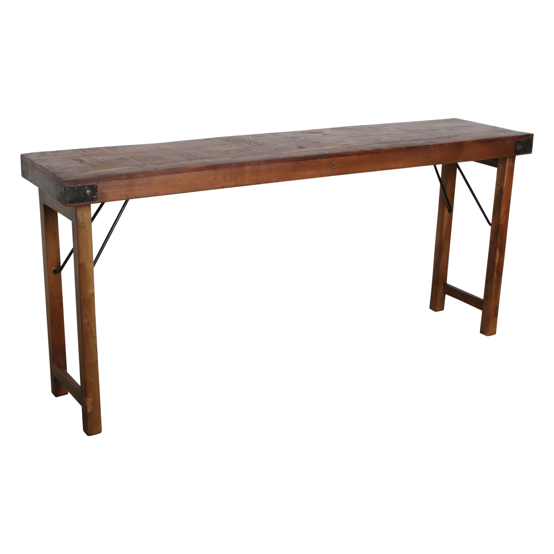 Raw Materials Inklapbare Wandtafel Bruin - 165x40cm - KwaliteitWonen.nl