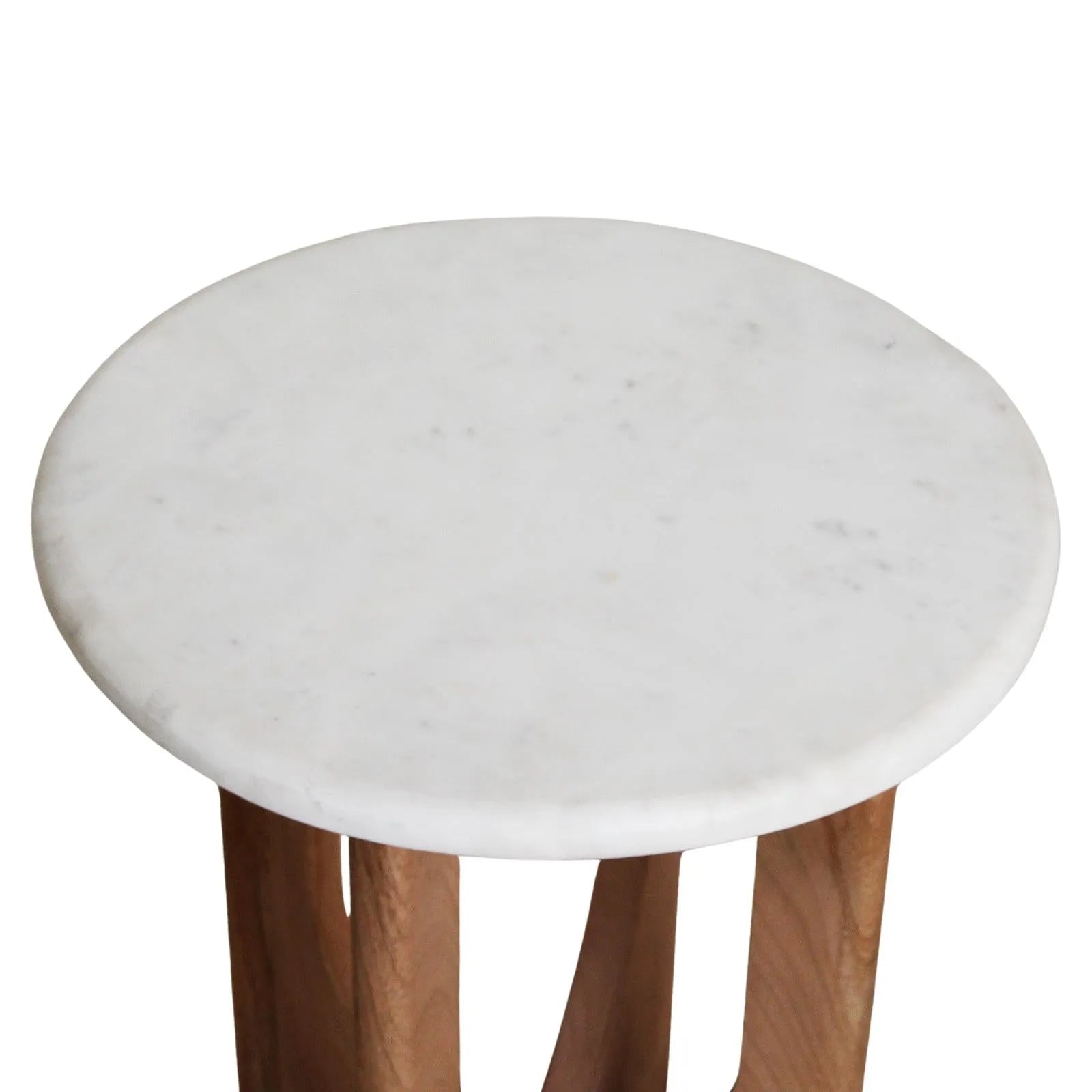 Raw Materials Kuching Marmeren Bijzettafel - Wit-Kwaliteitwonen.nl