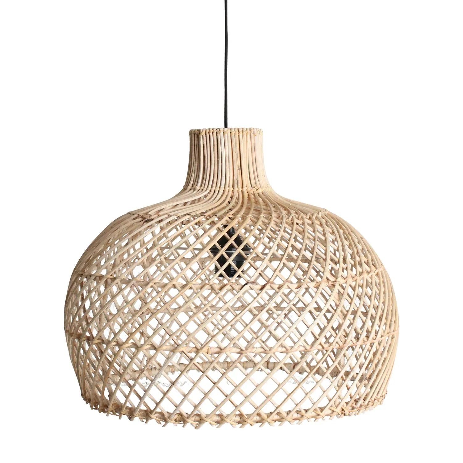 Raw Materials Maze Rotan Hanglamp Naturel - Ø 42x36 Cm - KwaliteitWonen.nl