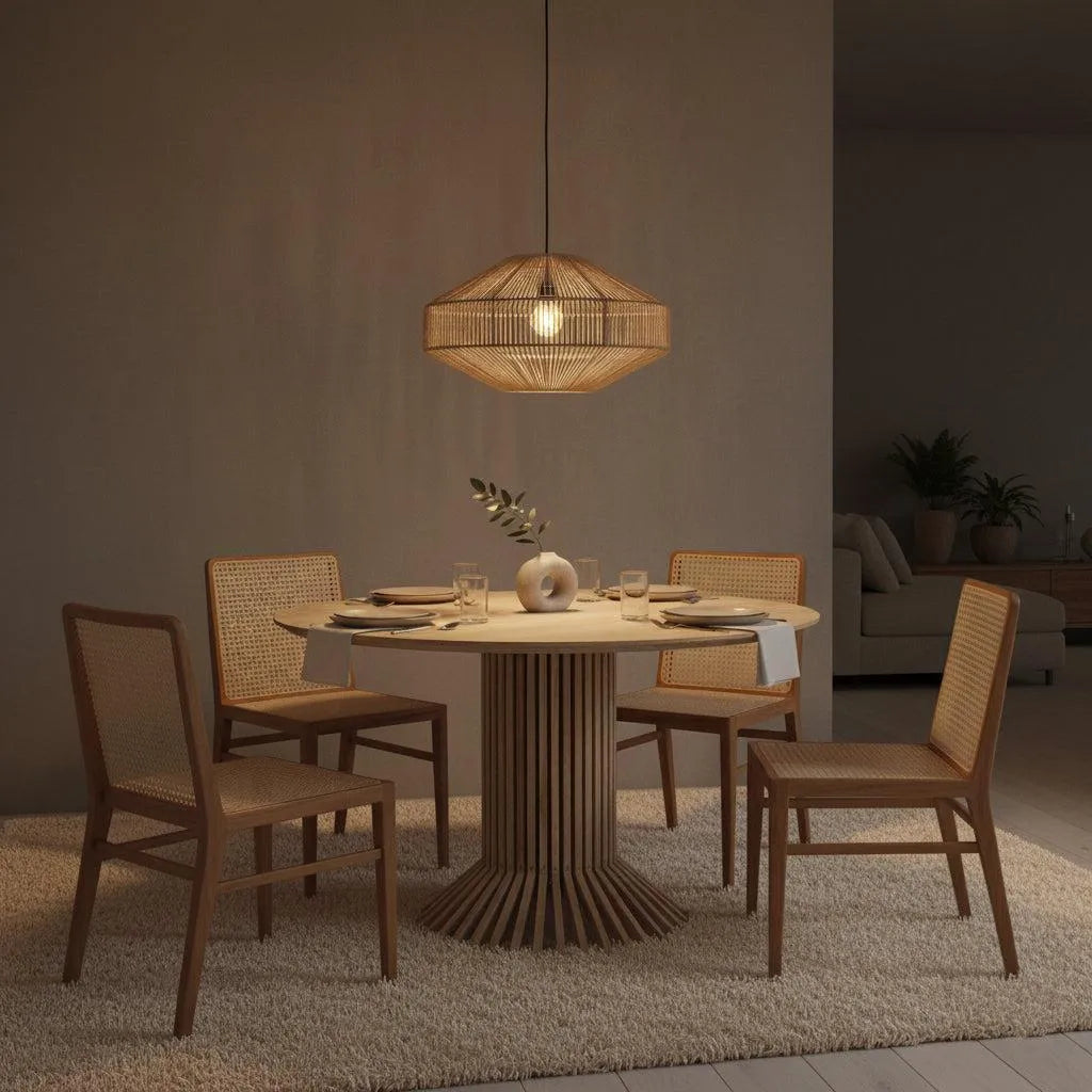Raw Materials Nova Teakhout Eetkamerstoel - Naturel (Set Van 2) - KwaliteitWonen.nl