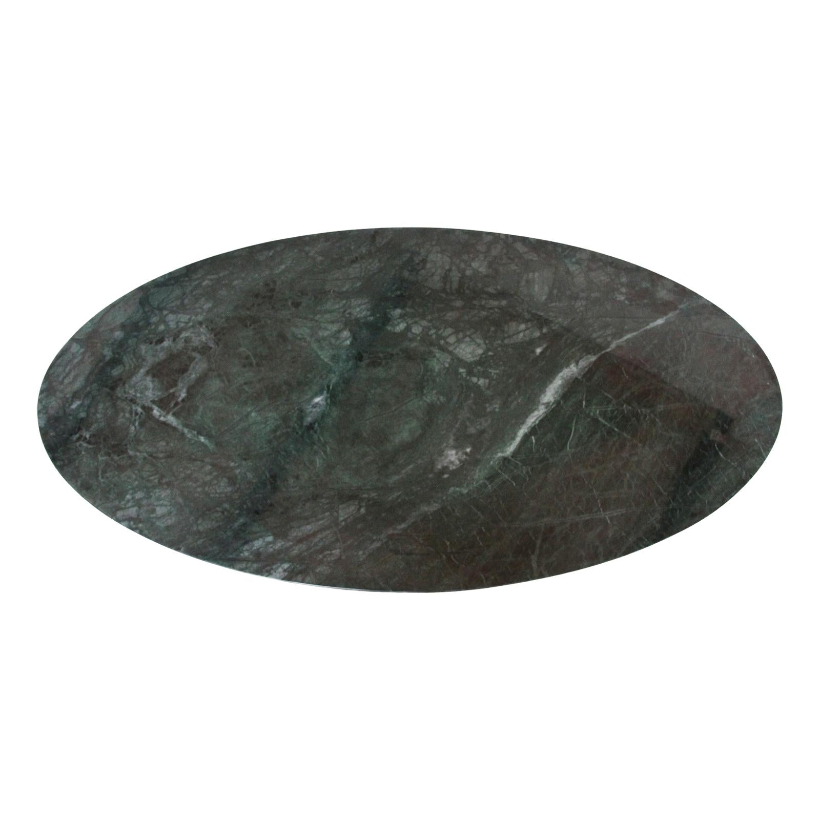 Raw Materials Ovale Marmeren Salontafel Groen 120x60cm - KwaliteitWonen.nl