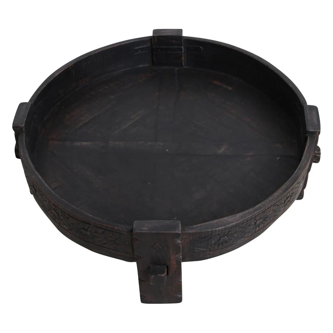 Raw Materials Salontafel Chakki Rond 73cm Gerecycled Hout - KwaliteitWonen.nl