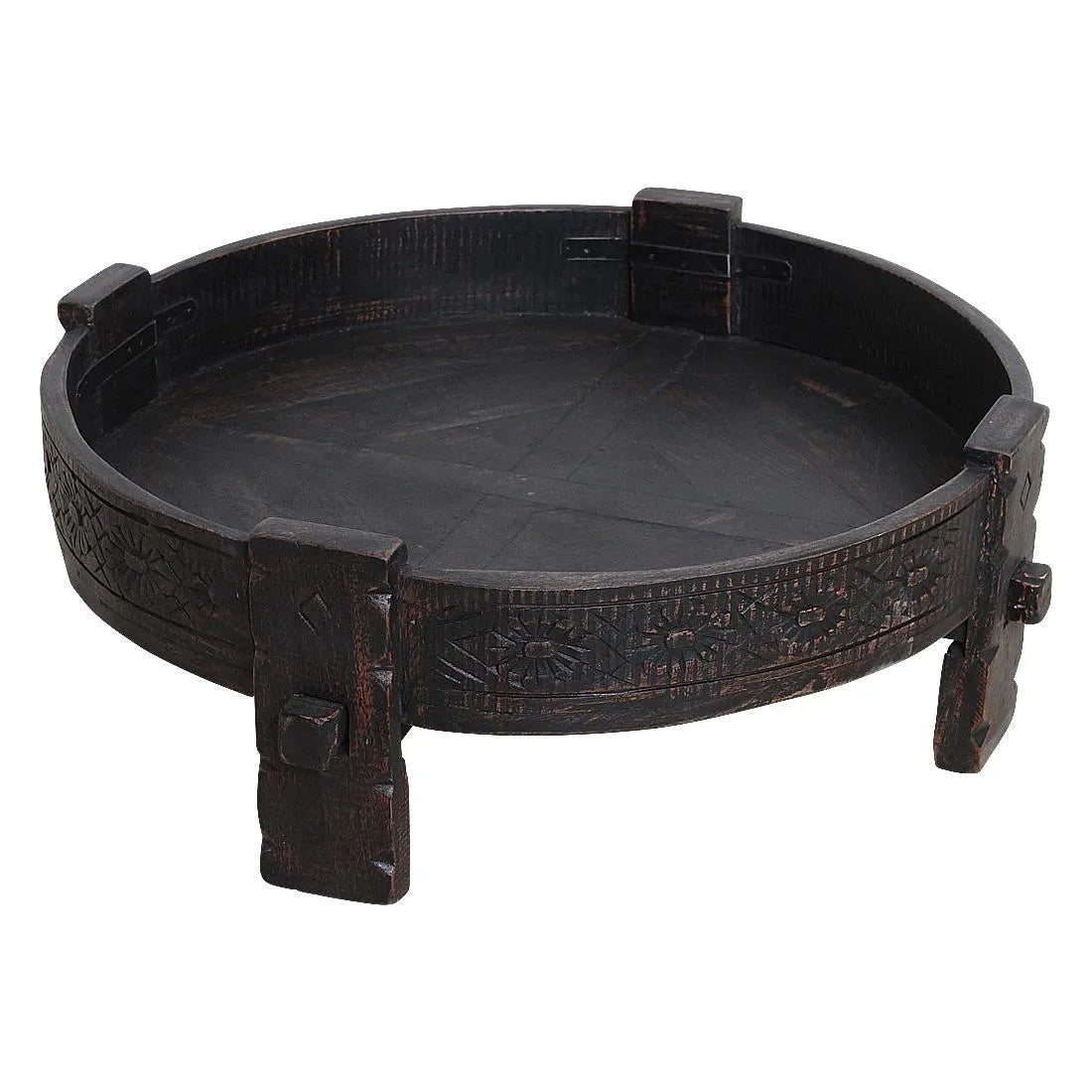 Raw Materials Salontafel Chakki Rond 73cm Gerecycled Hout - KwaliteitWonen.nl