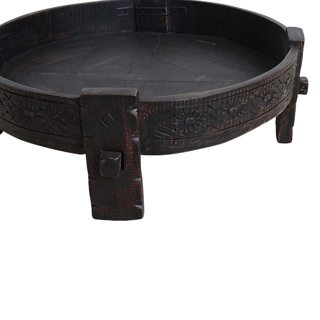 Raw Materials Salontafel Chakki Rond 73cm Gerecycled Hout - KwaliteitWonen.nl