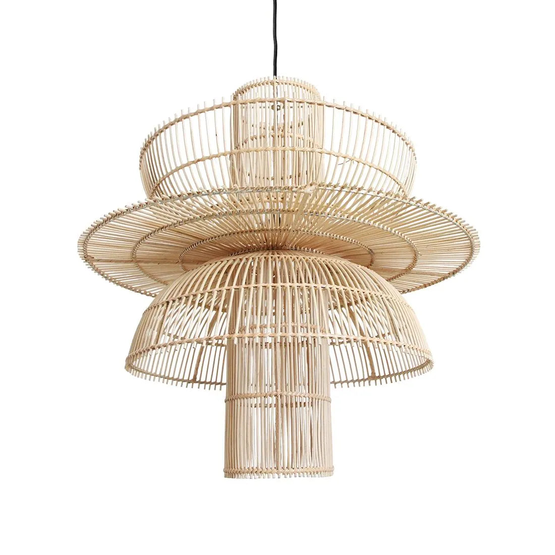 Raw Materials Saturn Rotan Hanglamp - Ø 65x63 Cm - KwaliteitWonen.nl