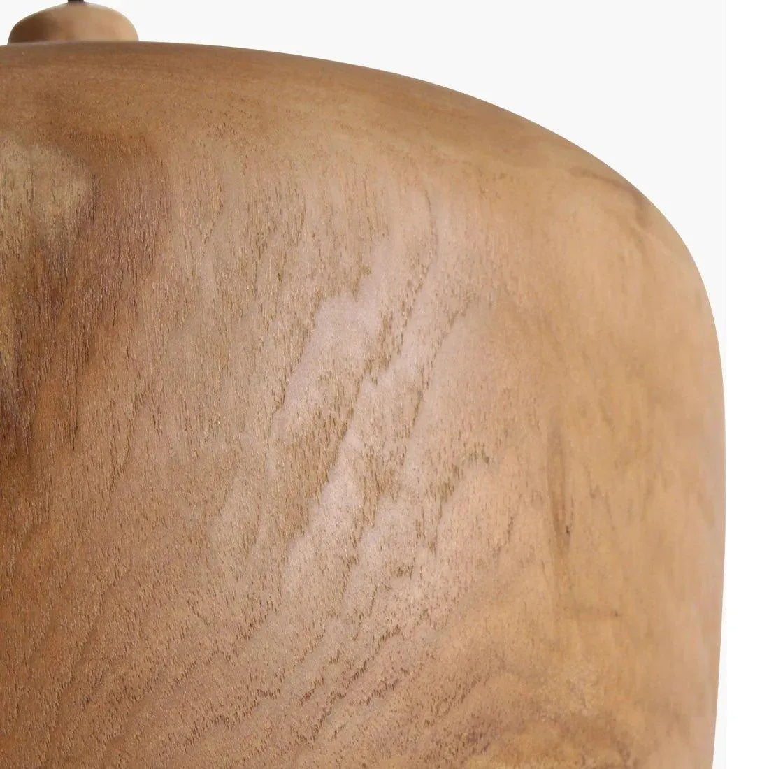 Raw Materials Sirocco Teak Houten Hanglamp Dome - Ø 30x20 Cm - KwaliteitWonen.nl