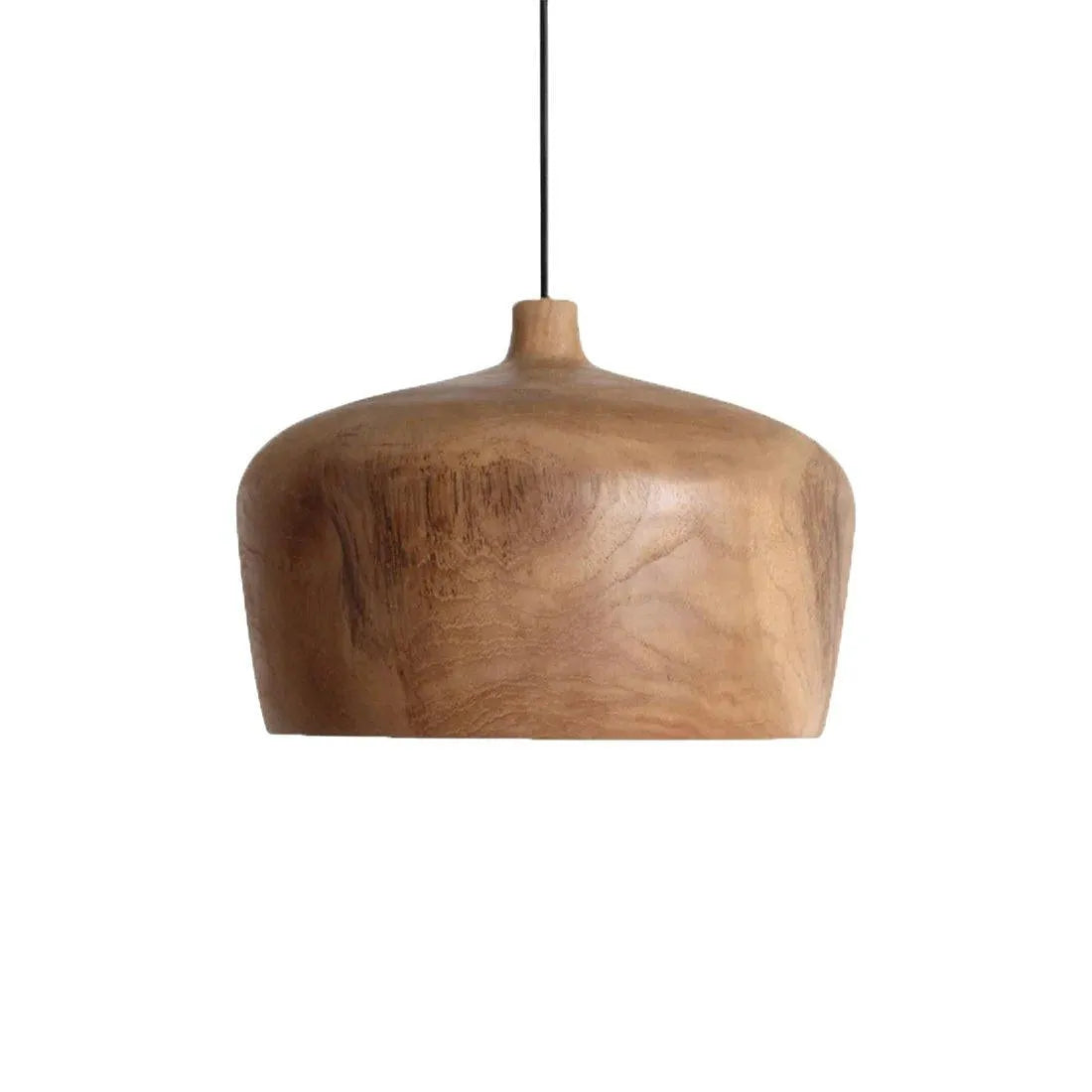 Raw Materials Sirocco Teak Houten Hanglamp Dome - Ø 30x20 Cm - KwaliteitWonen.nl