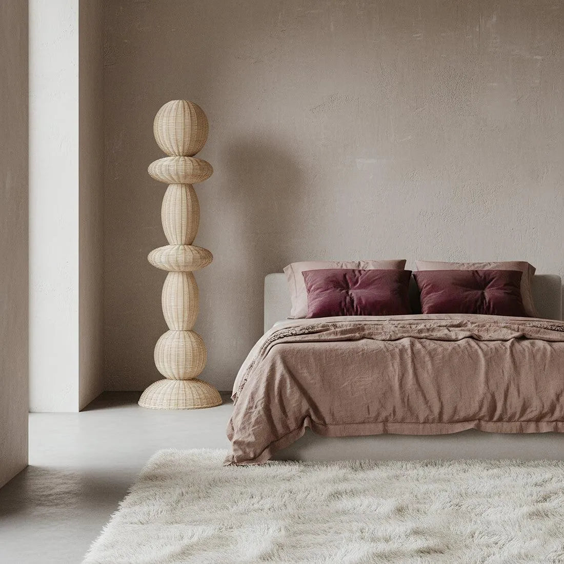 Raw Materials Vloerlamp Tao rotan 175 cm - KwaliteitWonen.nl
