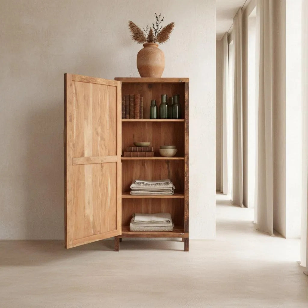 Raw Materials Wandkast Farmwood 1-deurs Kast Hout - KwaliteitWonen.nl