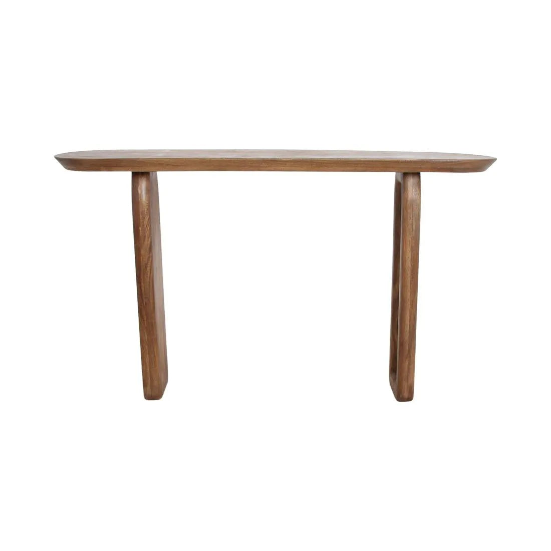 Raw Materials Wandtafel Bullnose 140x35cm Mangohout Bruin - KwaliteitWonen.nl
