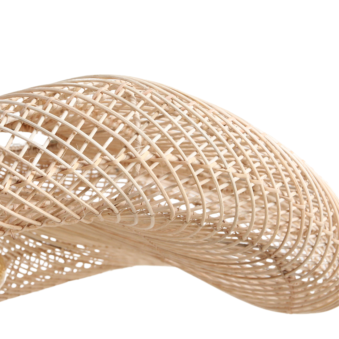 Raw Materials Wave Rotan Hanglamp Xl - Ø90x22 Cm - KwaliteitWonen.nl