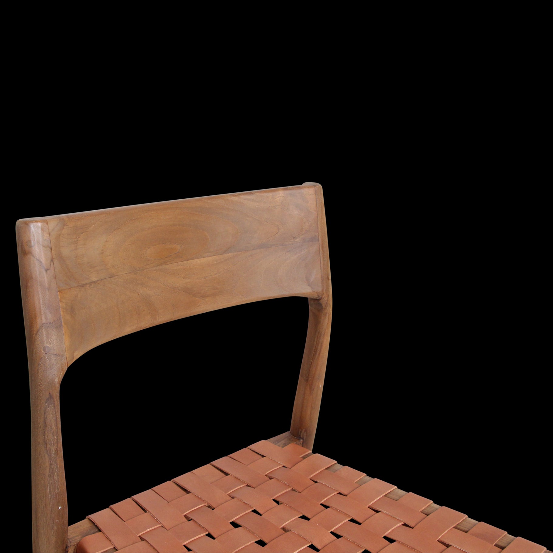 Raw Materials Freya Teak Eetkamerstoel Met Leer - Naturel (Set Van 2)