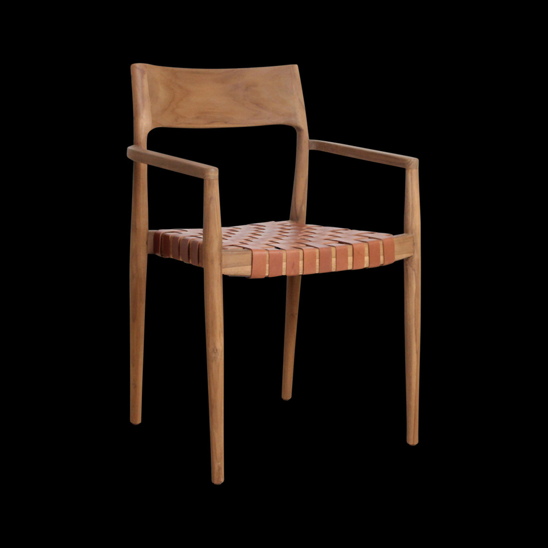 Raw Materials Freya Teak Eetkamerstoel Met Armleuning - Naturel (Set Van 2)