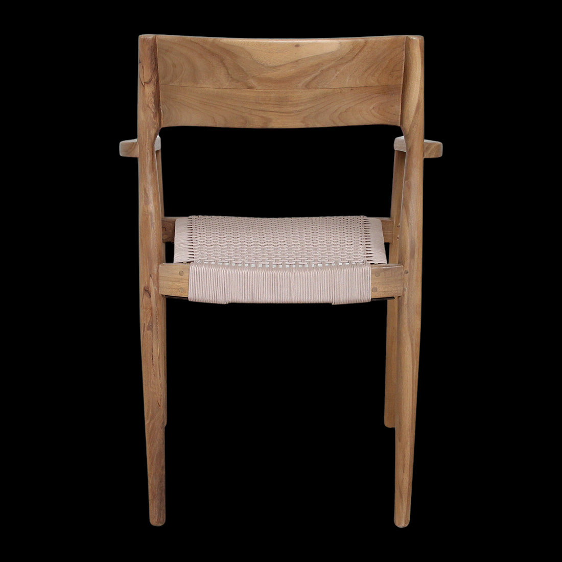 Raw Materials Freya Donker Teakhouten Tuinstoel Met Armleuning - Naturel (Set Van 2)