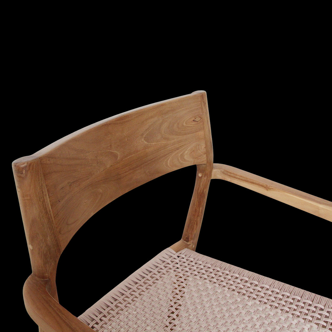 Raw Materials Freya Donker Teakhouten Tuinstoel Met Armleuning - Naturel (Set Van 2)