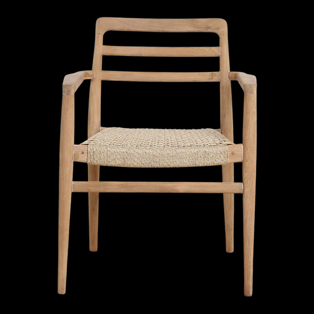 Raw Materials Verano Teak Tuinstoel Met Armleuning - Naturel (Set Van 2)