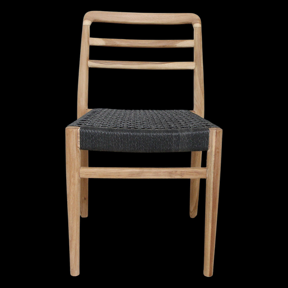 Raw Materials Verano Teakhouten Tuinstoel - Zwart (Set Van 2)