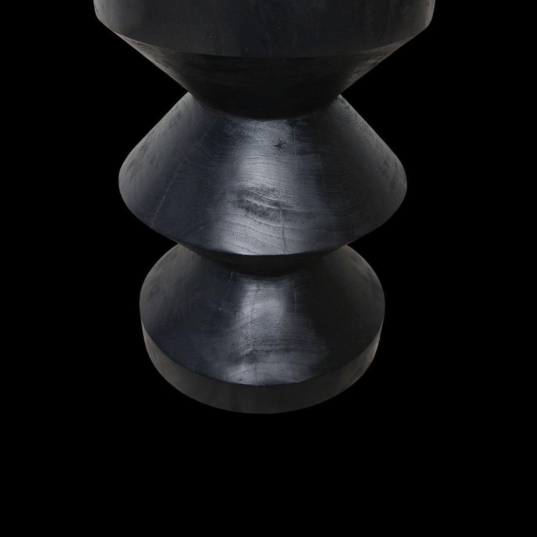 Raw Materials Teakhouten Bijzettafel Rizo Zwart