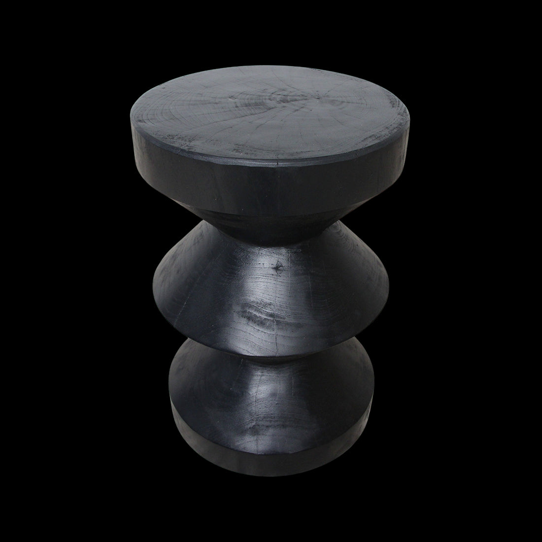 Raw Materials Teakhouten Bijzettafel Rizo Zwart