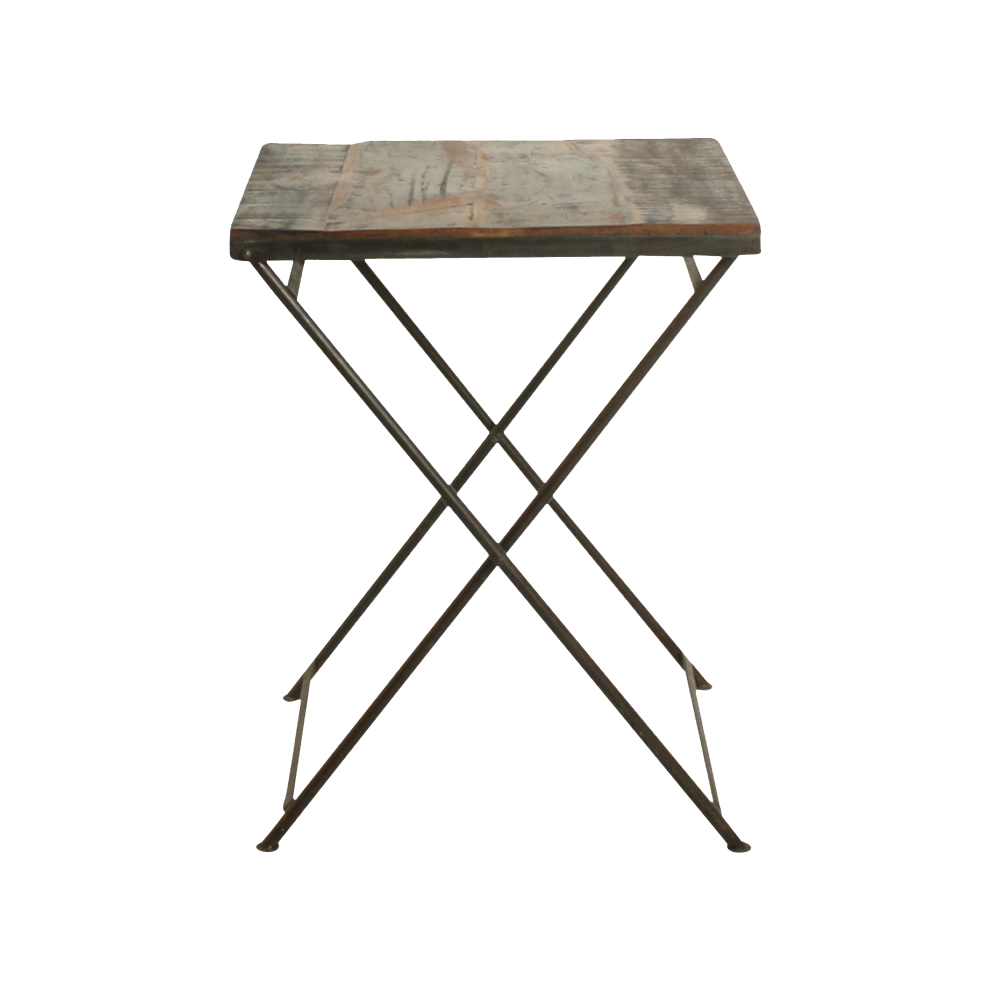 Raw Materials Inklapbare Eettafel Factory 60x60cm Gerecycled Hout