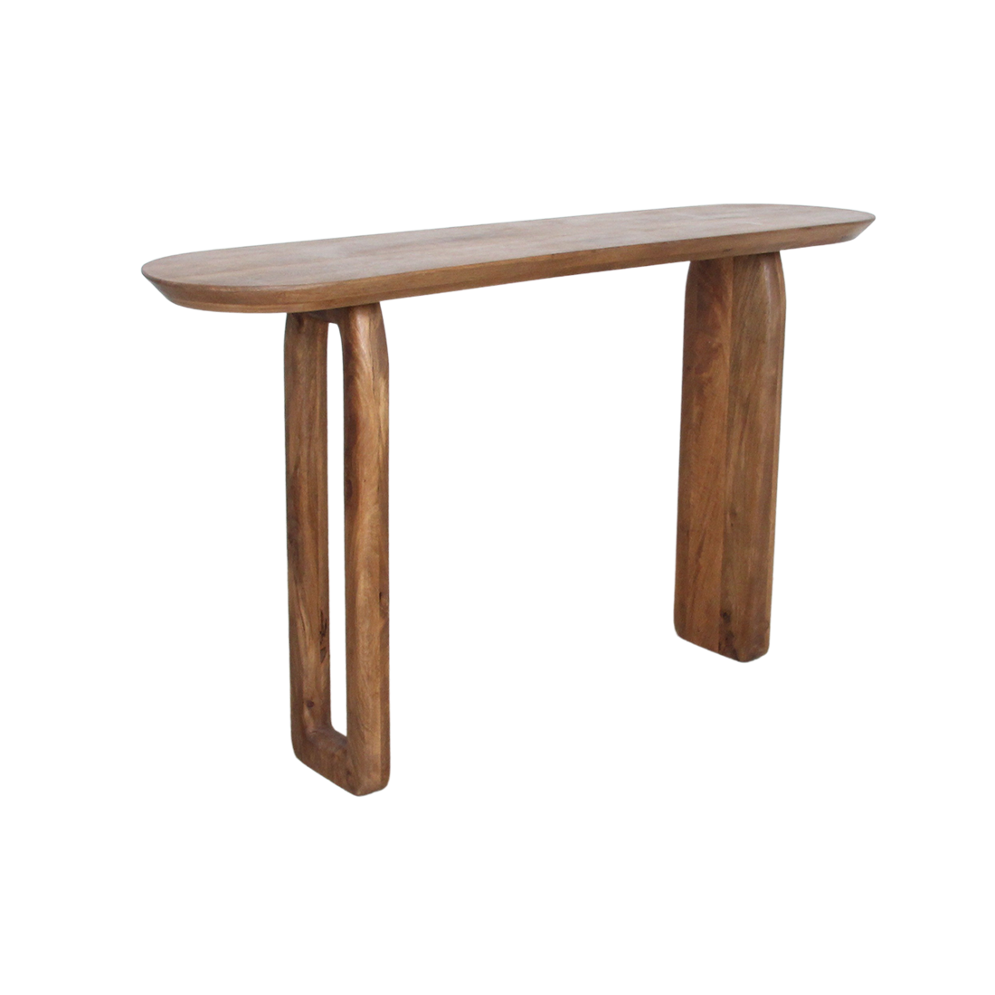 Raw Materials Wandtafel Bullnose 140x35cm Mangohout Bruin