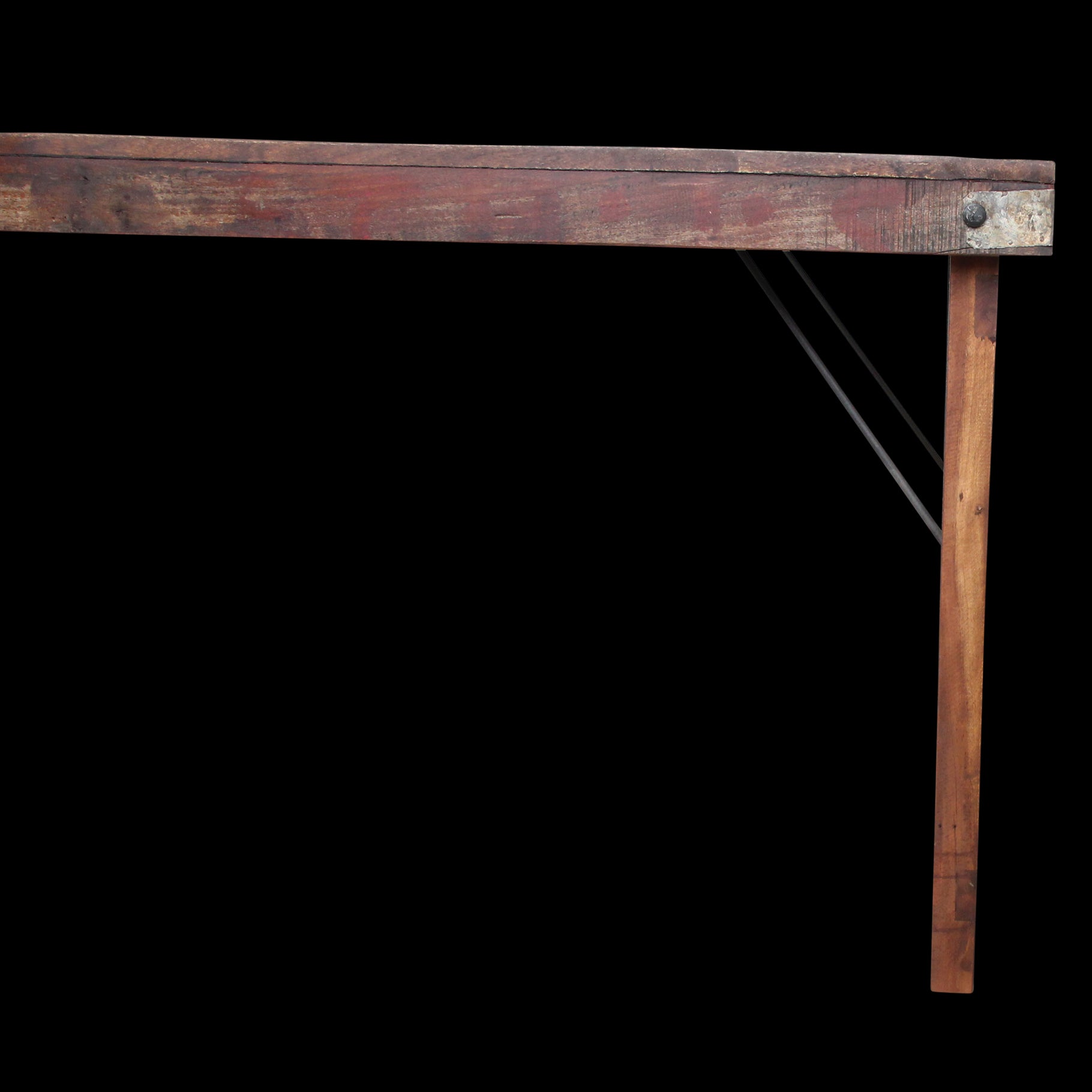 Raw Materials Eettafel Vintage Inklapbaar 165x75cm Gerecycled Hout