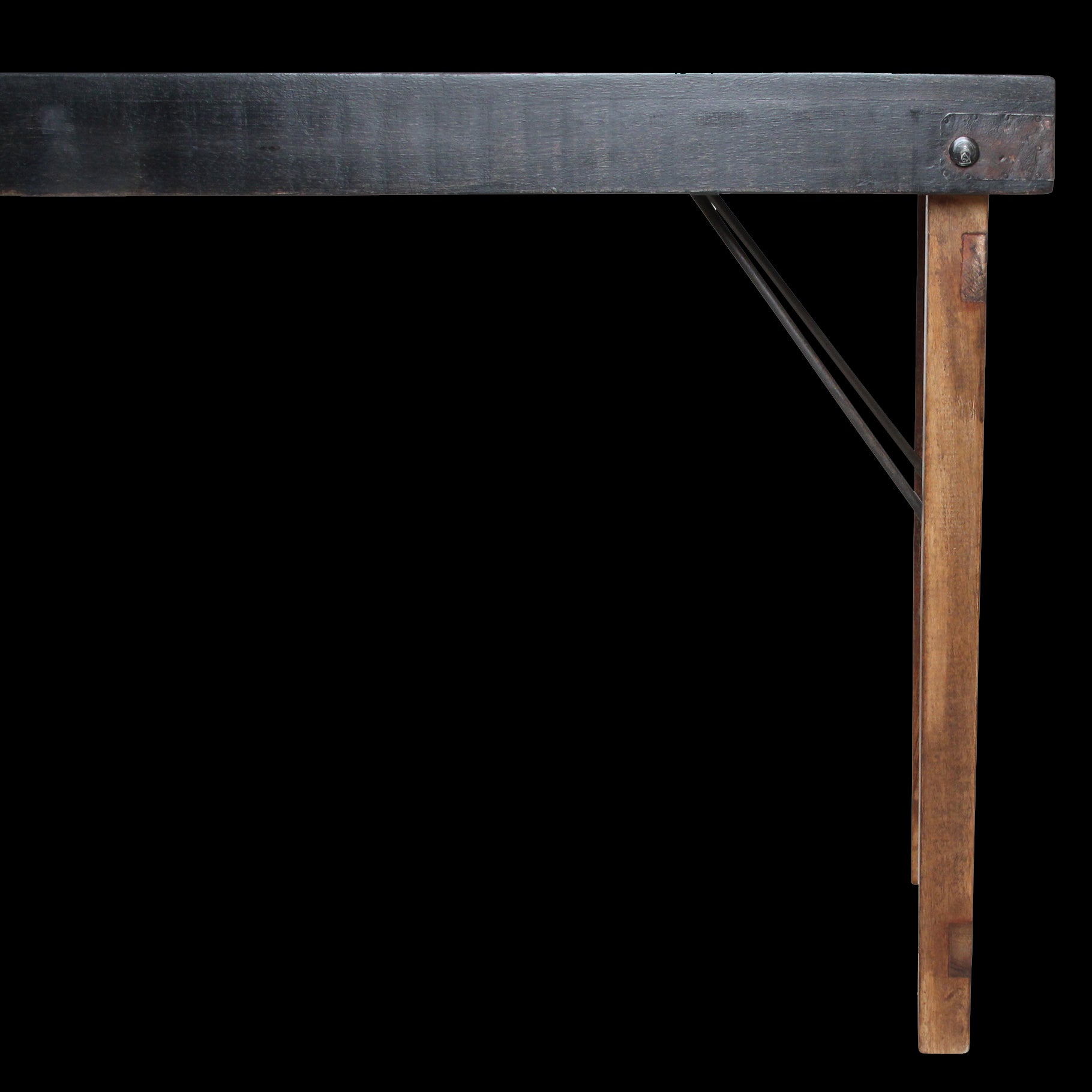 Raw Materials Inklapbare Wandtafel Zwart - 170x40cm