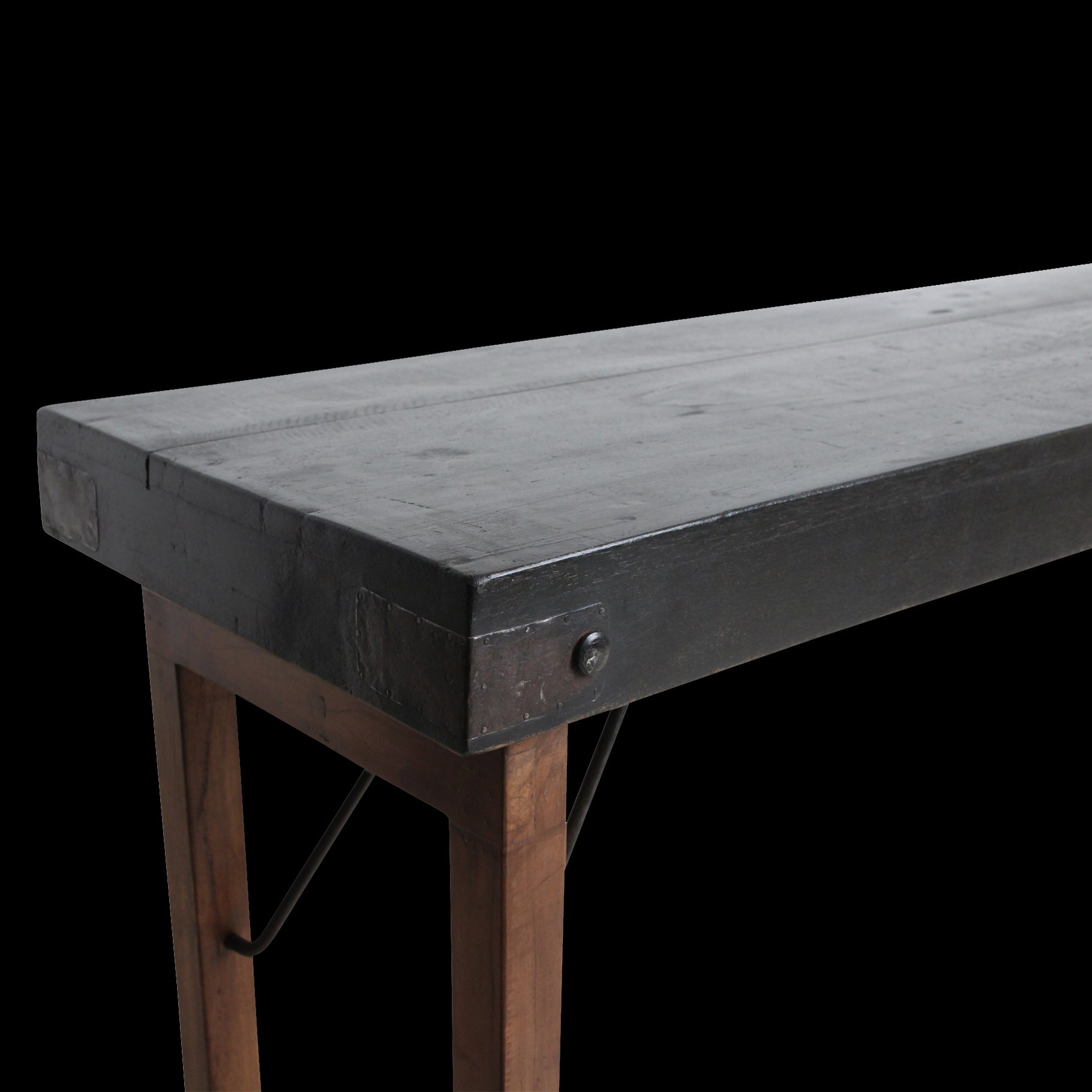 Raw Materials Inklapbare Wandtafel Zwart - 170x40cm