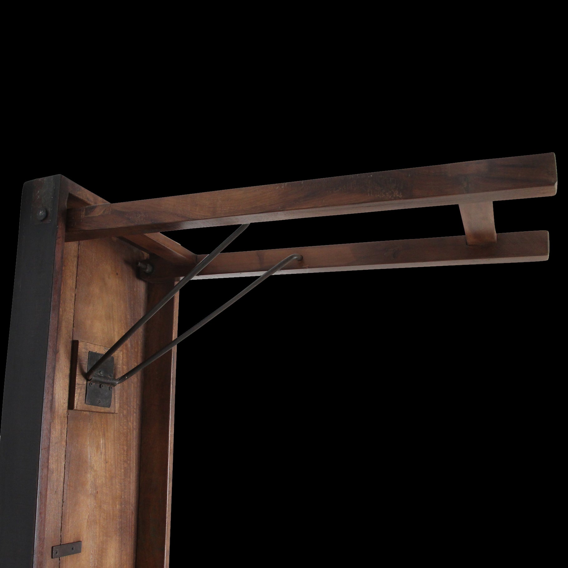 Raw Materials Inklapbare Wandtafel Zwart - 170x40cm