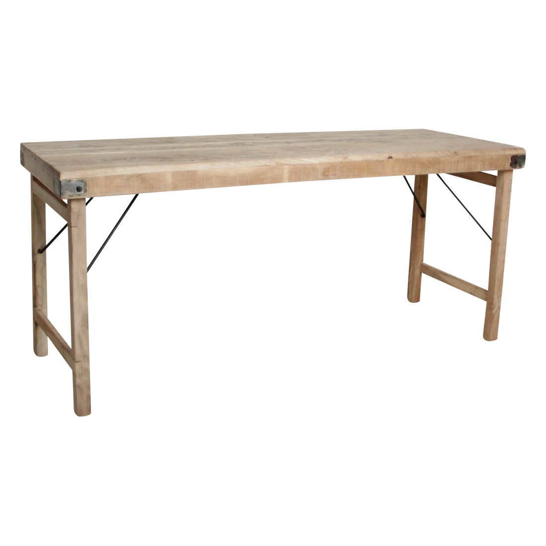 Raw Materials - Opklapbare Eettafel 172x60cm Limewash Hout