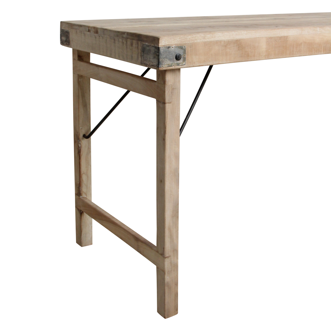 Raw Materials - Opklapbare Eettafel 172x60cm Limewash Hout