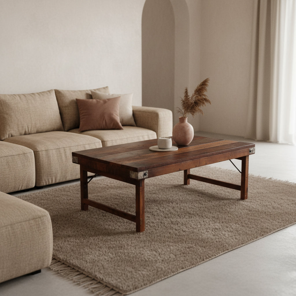 Raw Materials Inklapbare Salontafel 120x75cm Gerecycled Hout