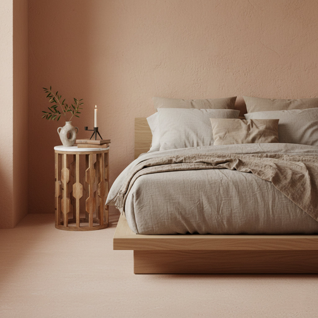 Raw Materials Atjeh Marmeren Bijzettafel - Wit