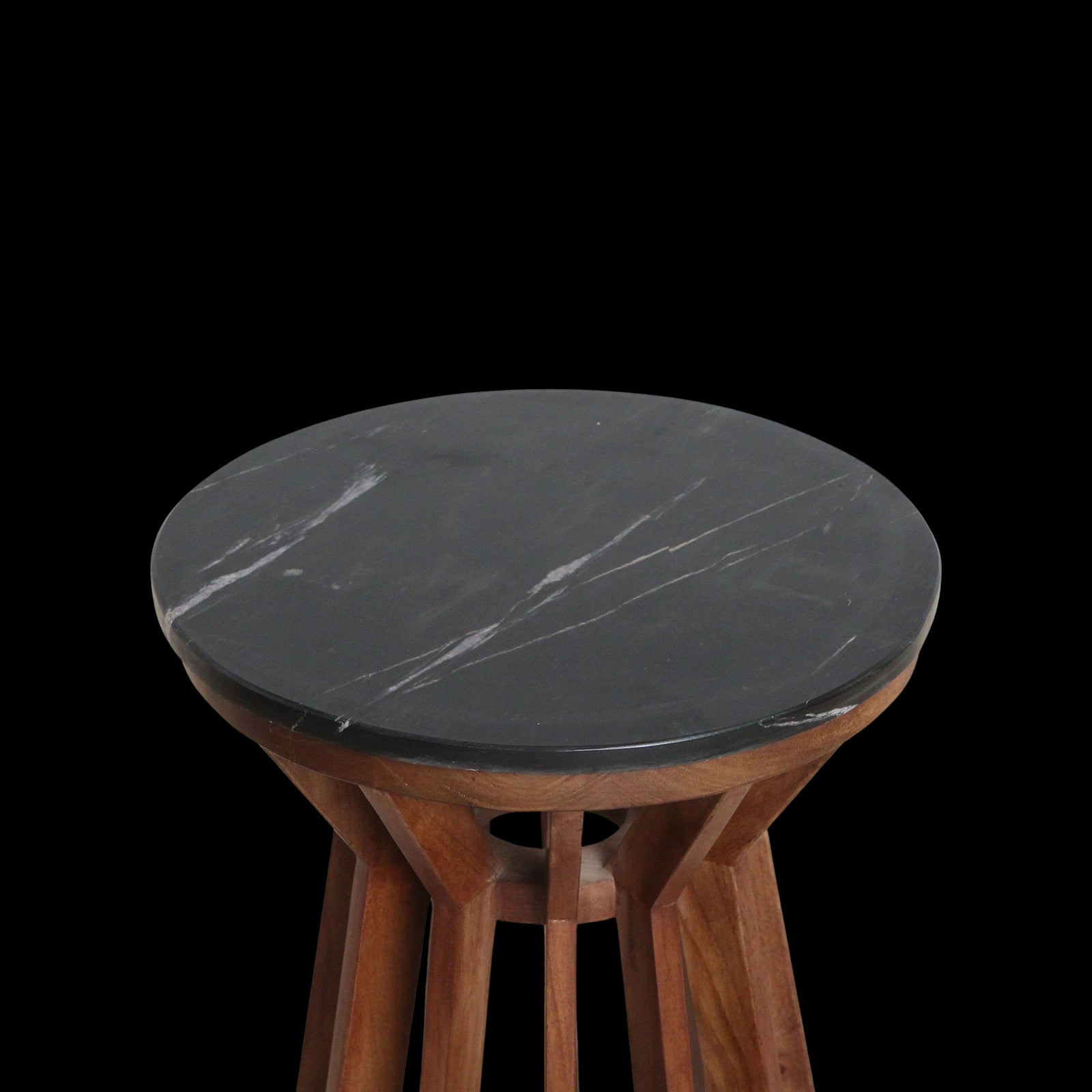 Raw Materials Sabah Marmeren Bijzettafel - Zwart