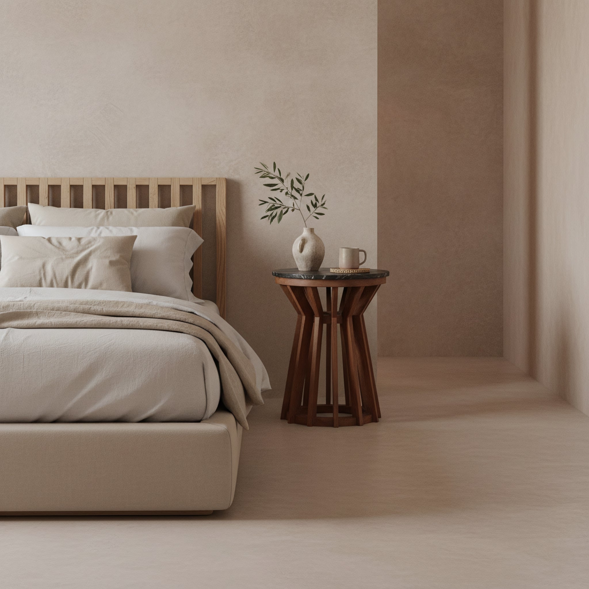 Raw Materials Sabah Marmeren Bijzettafel - Zwart