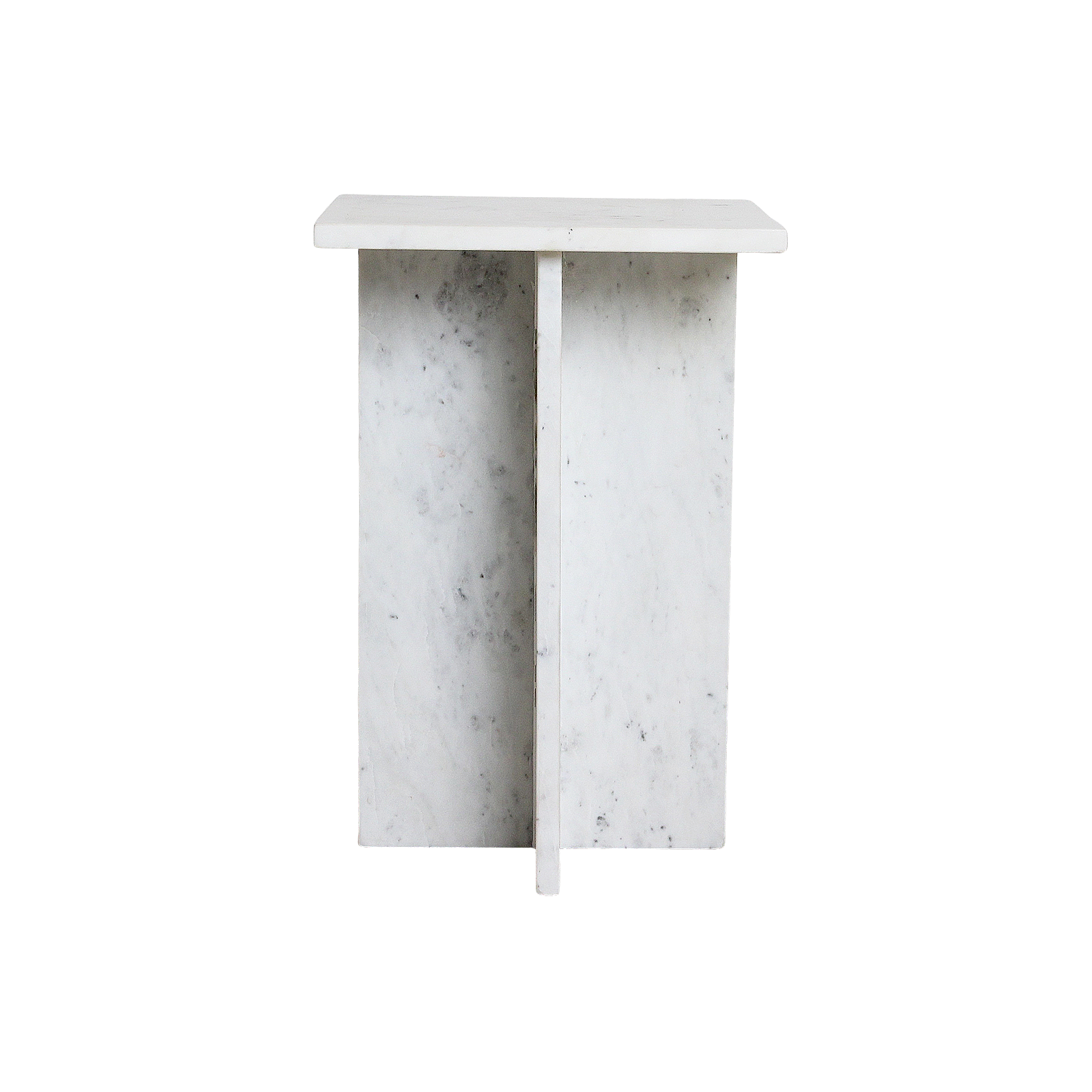 Raw Materials Bijzettafel Beijing 35x35cm Wit Marmer