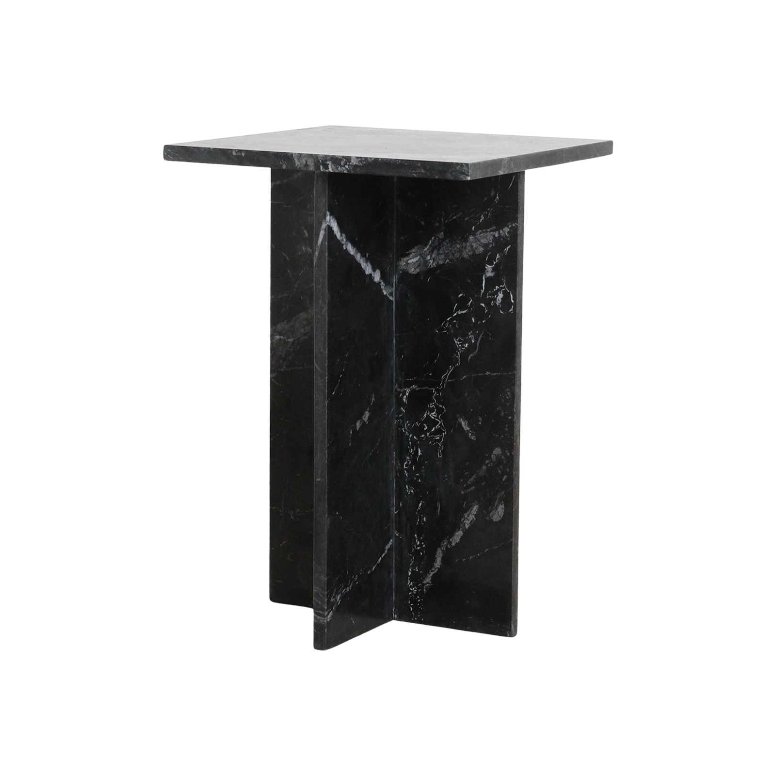 Raw Materials Bijzettafel Shanghai 35x35cm Marmer Zwart