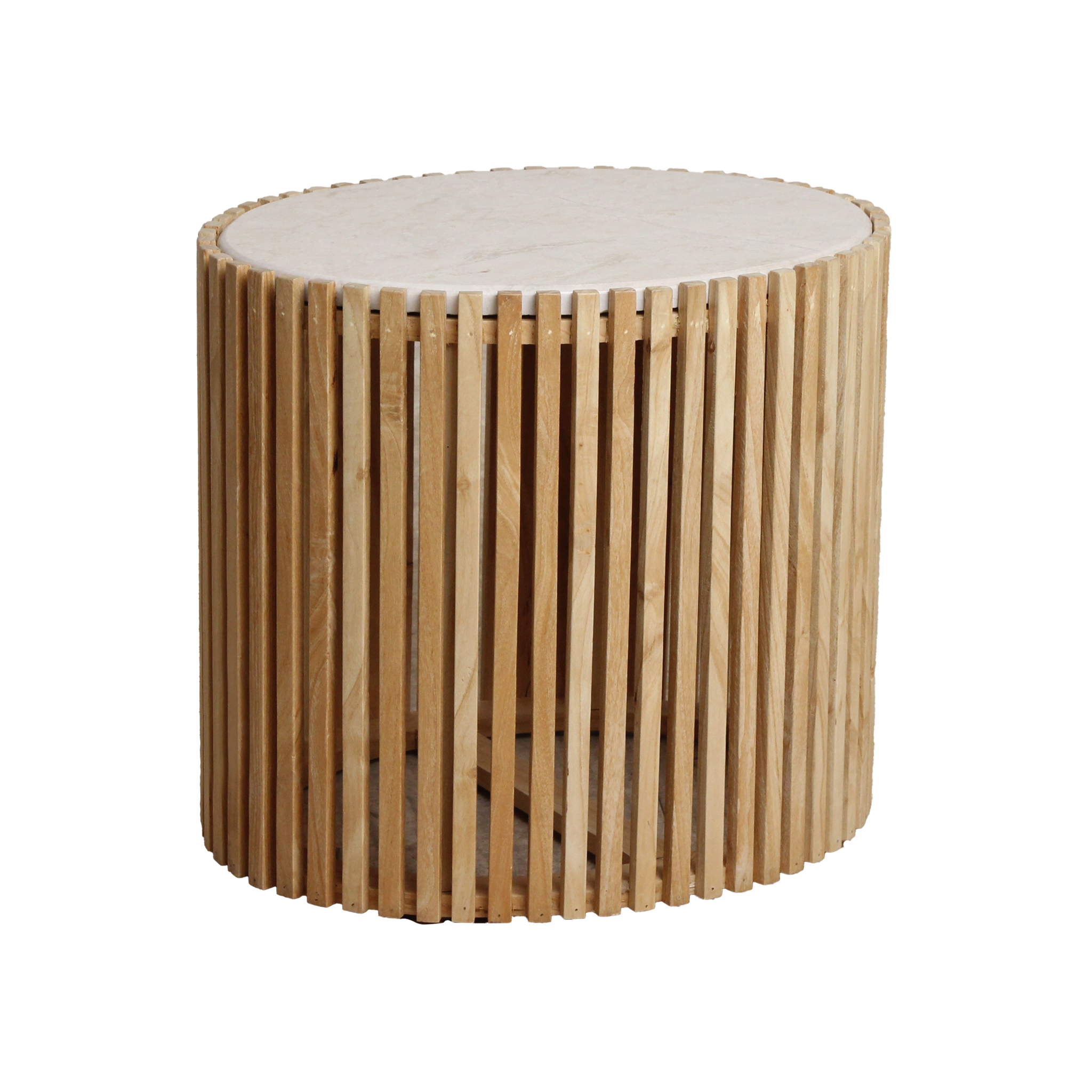 Raw Materials Bijzettafel Infinity Ovaal 52x42cm Marmer Naturel