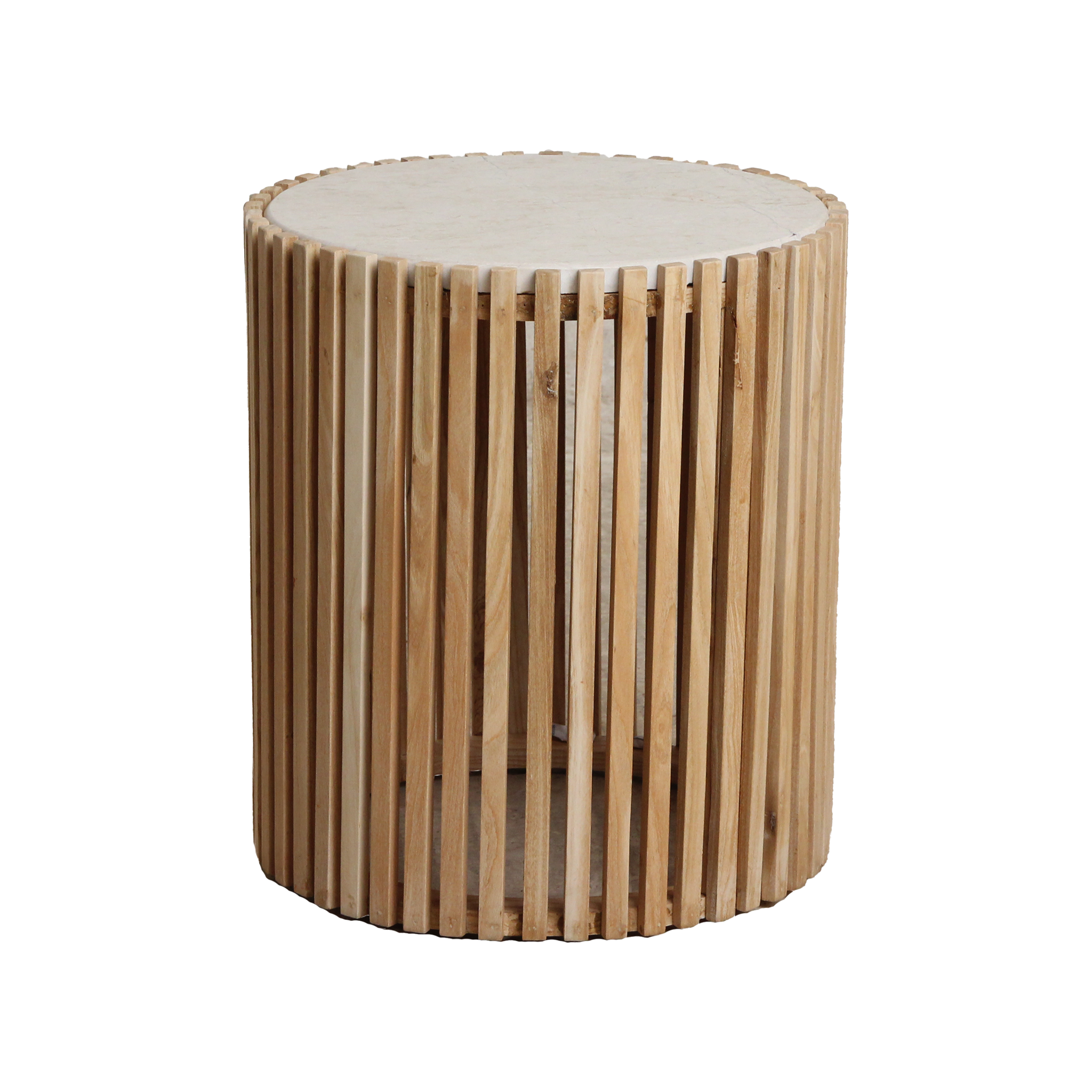 Raw Materials Bijzettafel Infinity Rond 40cm Marmer Naturel