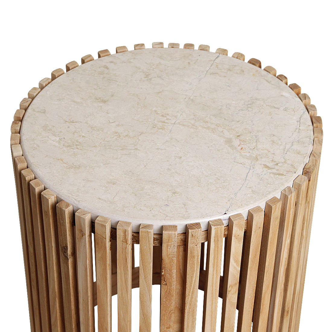 Raw Materials Bijzettafel Infinity Rond 40cm Marmer Naturel