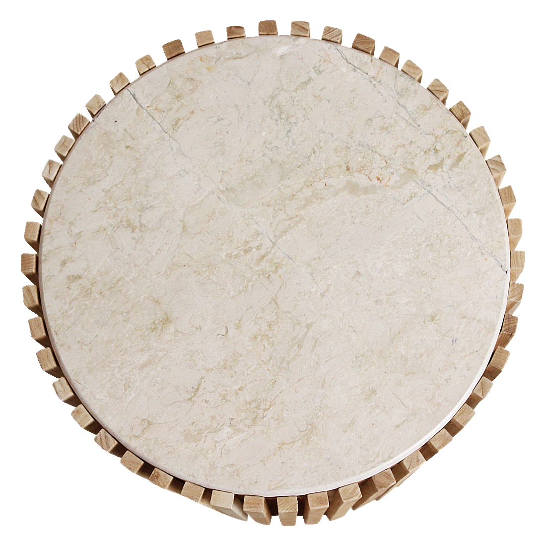 Raw Materials Bijzettafel Infinity Rond 40cm Marmer Naturel